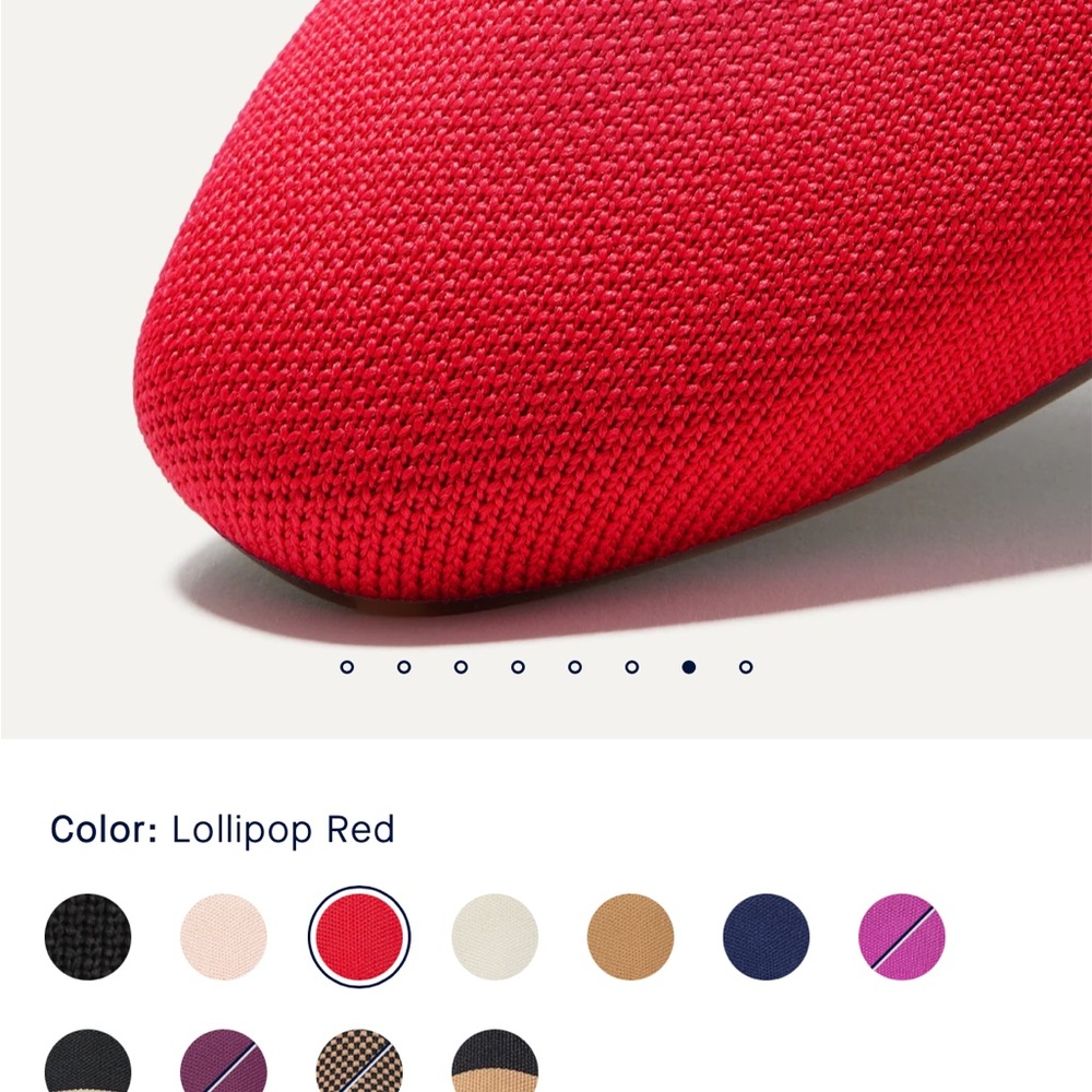 Rothy’s The Square Mary Jane in Lollipop Red (10) - Picture 8 of 11
